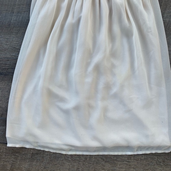 ASOS Vila Champagne Criss-Cross Back Dress - Picture 3 of 8